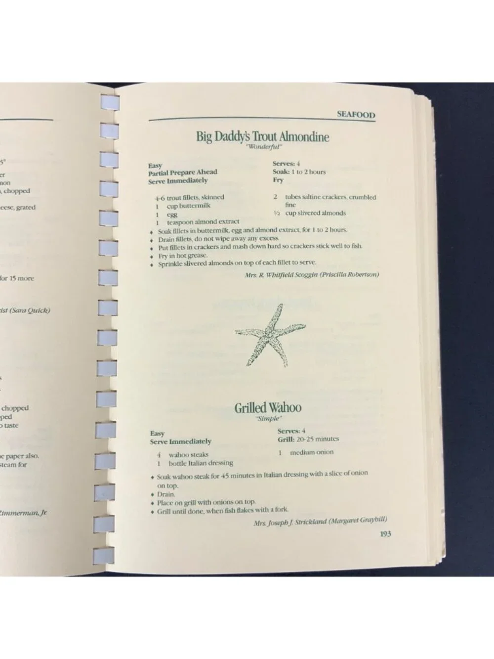 Charleston Receipts Repeats Cookbook By Junior League of Charleston 1992 Spiral